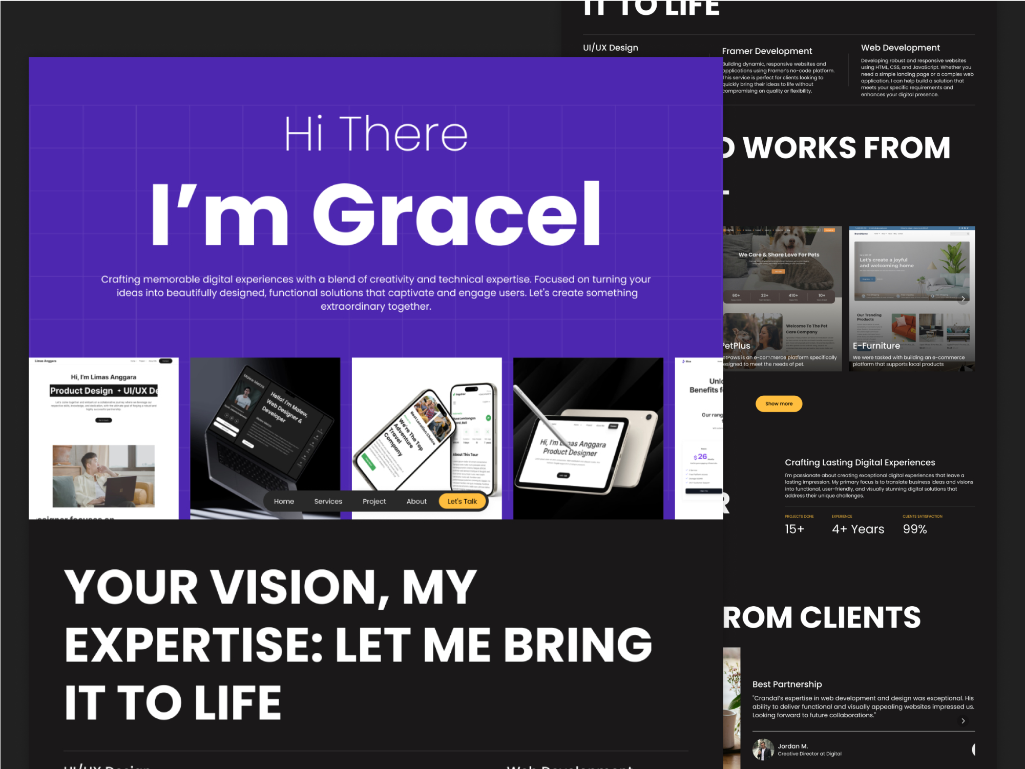 Example of Modern Landing Page Design
