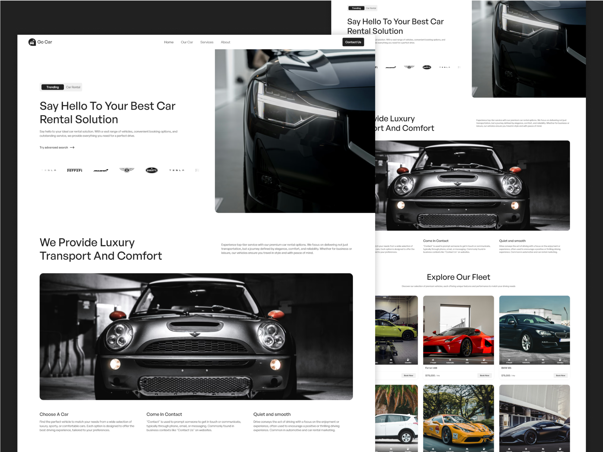 Example of Modern Landing Page Design