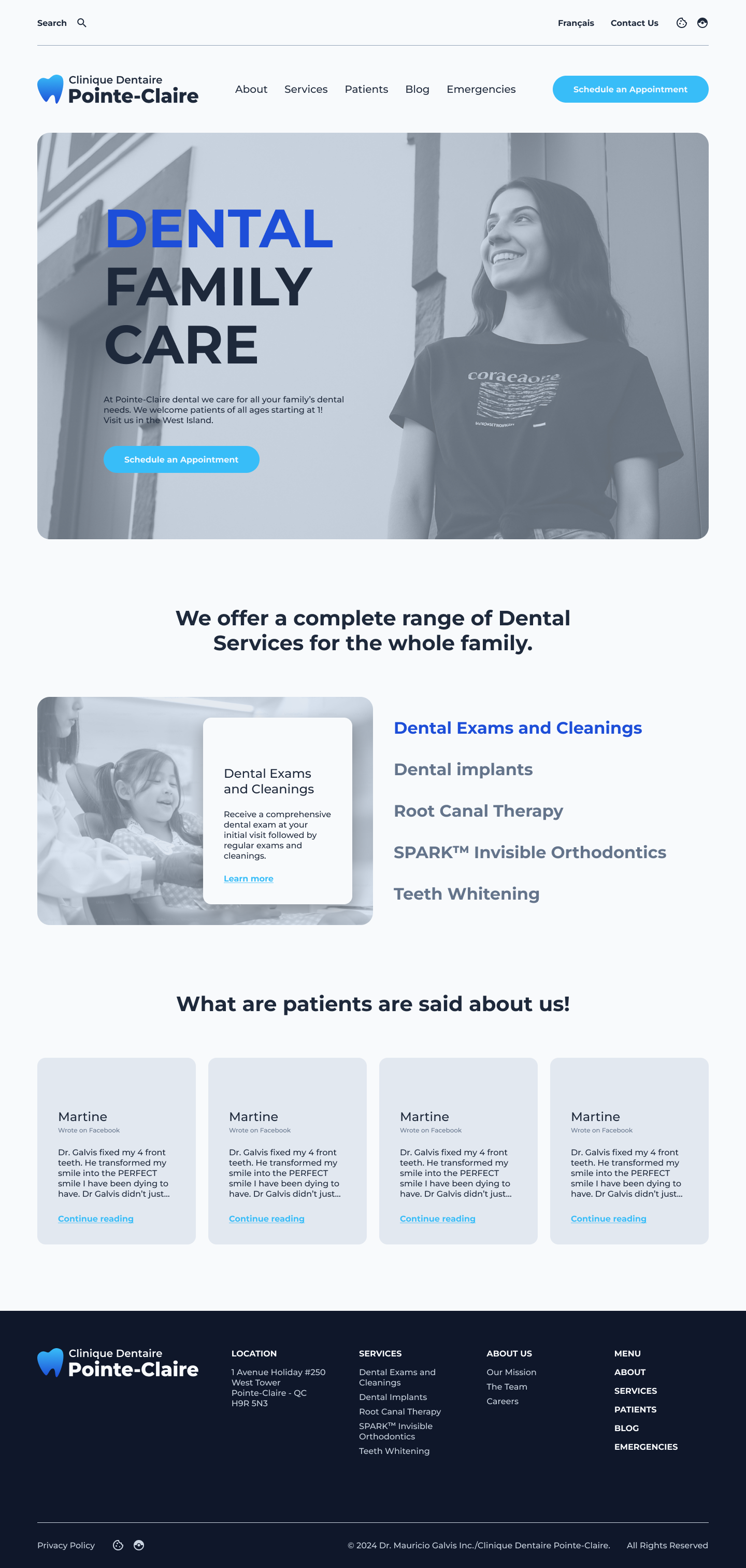 CDP homepage explorations dental explorations website