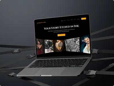 BEYONDSKIN TATTOO STUDIO branding darkmode design minimalistdesign tattoo tattoodesign ui uidesign uxdesign websitedesign