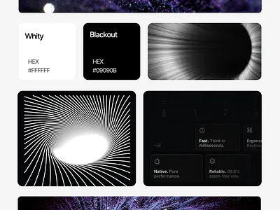 Moodboard Switch to monochromic wellapp.ai 3d animation black gravity logo moiré monochromic motion graphics optical illusion well white