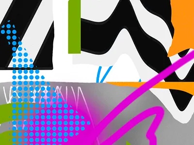 Abstraction 4_29 abstract abstraction art artwork assemblage collage halftone neon pattern patterns texture