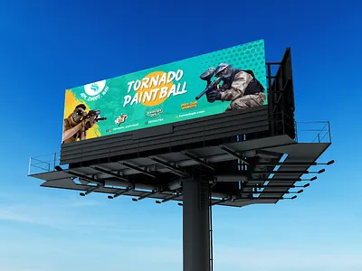 Billboard Design For Tornado club ads advertisment billboard branding graphic design prints ui
