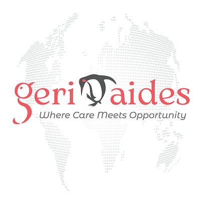 Geriaides adobeillustrator aide brand brand design branding design geriatric graphic design king penguin logo penguin