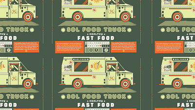 Sol Food Soul Truck Menu food truck food truck illustration food truck logo japan food menu japan menu menu design sushi menu