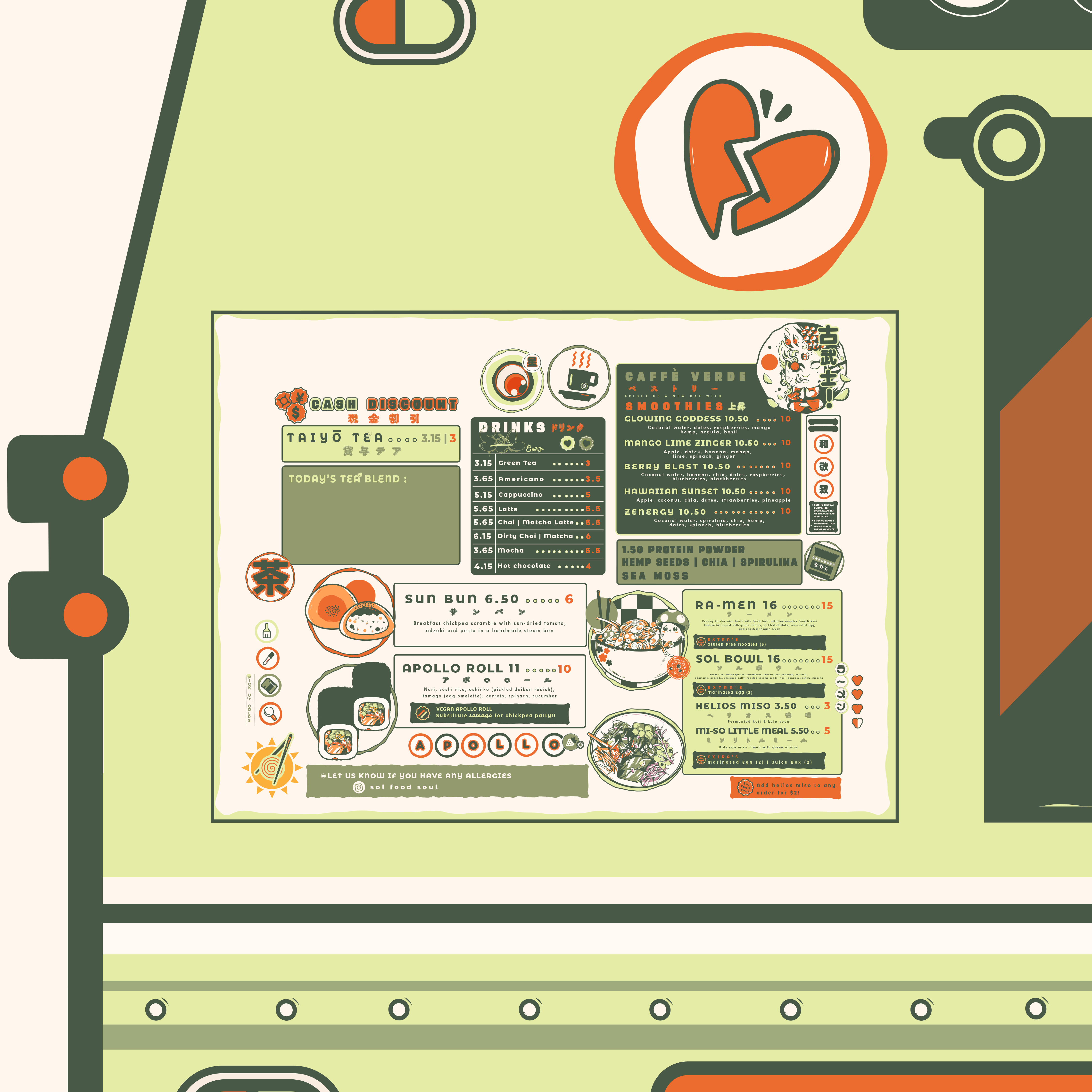 Example of I Will Create Colorful Food Menu Design