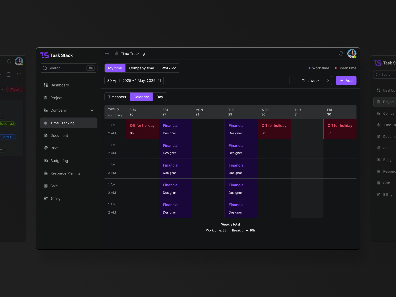 Example of Web & Dashboard UI/UX Design