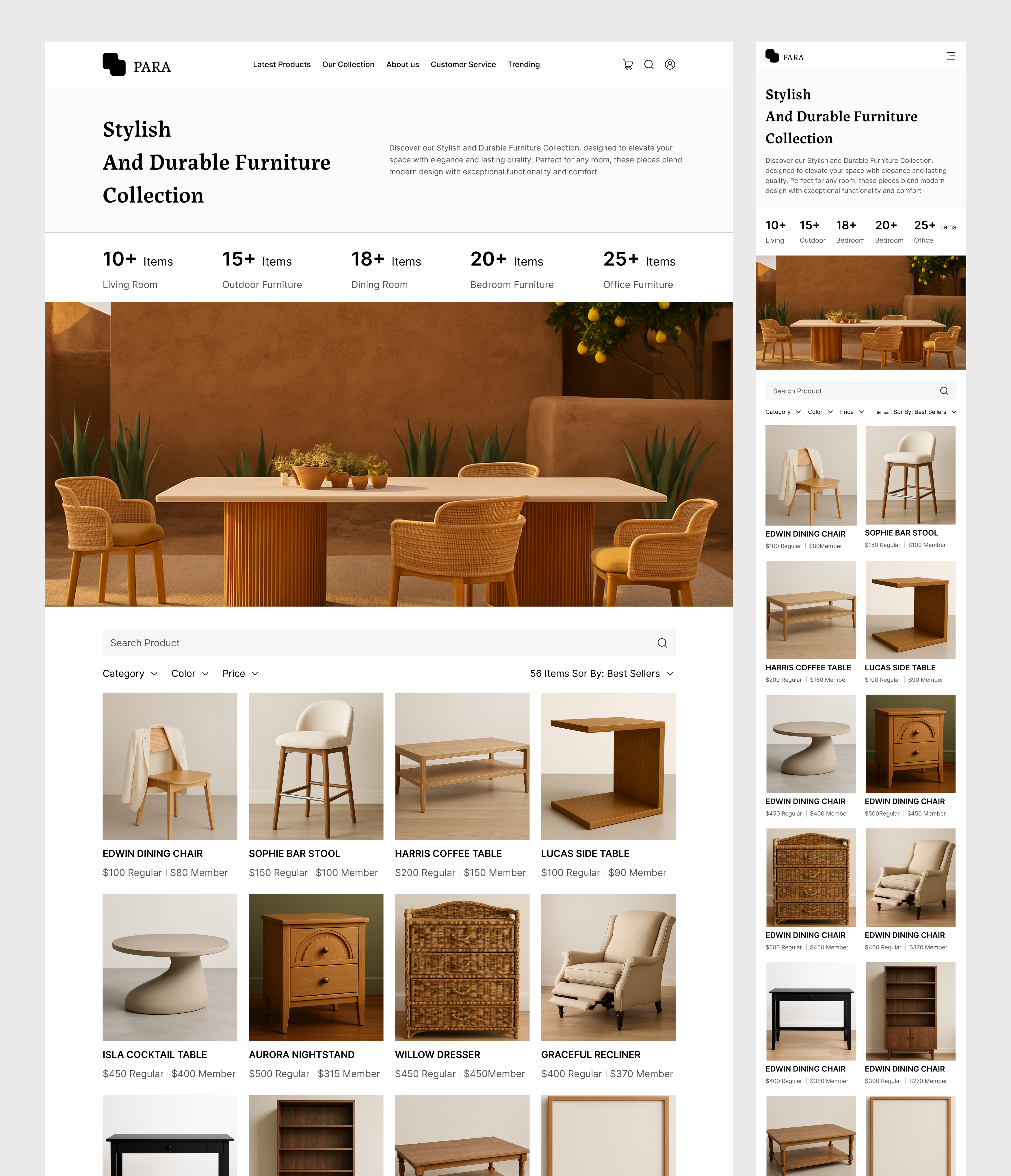 Example of Web Design ( Home Page + 5 Inner Page)