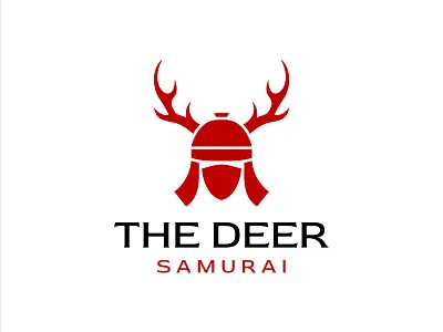 The Deer Samurai deer illustration japan japanese logo mark ninja ronin samurai symbol vector warrior