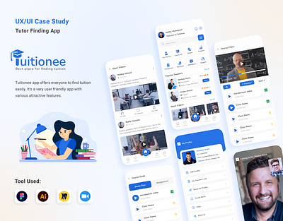 Tutor Finding App UI/UX Case Study app ui app ui design case study mobile app mobile app ui tutor finding app ui uiux uix case study user interface ux
