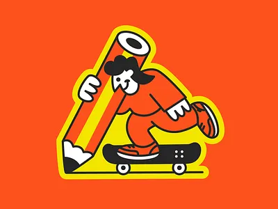 🛹✏️🛹✏️🛹✏️ art character doodle fun illustration pencil skateboarding sticker texture vector