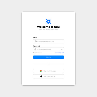 Sign in modal graphic design ui ui design uiux user interface website