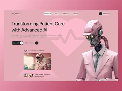 AI Website Design for Healthcare ai ai health ai helthcare ai website ai website design aidoc artificial intelligence clean design doctor healthcare healthcare ui homepage machine learning website medical care medichine mordern ui uiux website