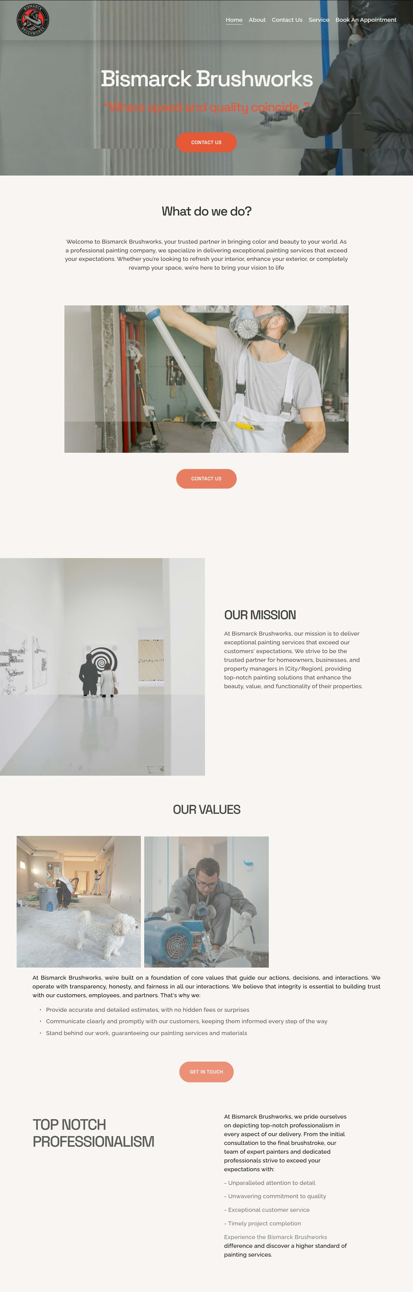 Example of Squarespace Website Design 