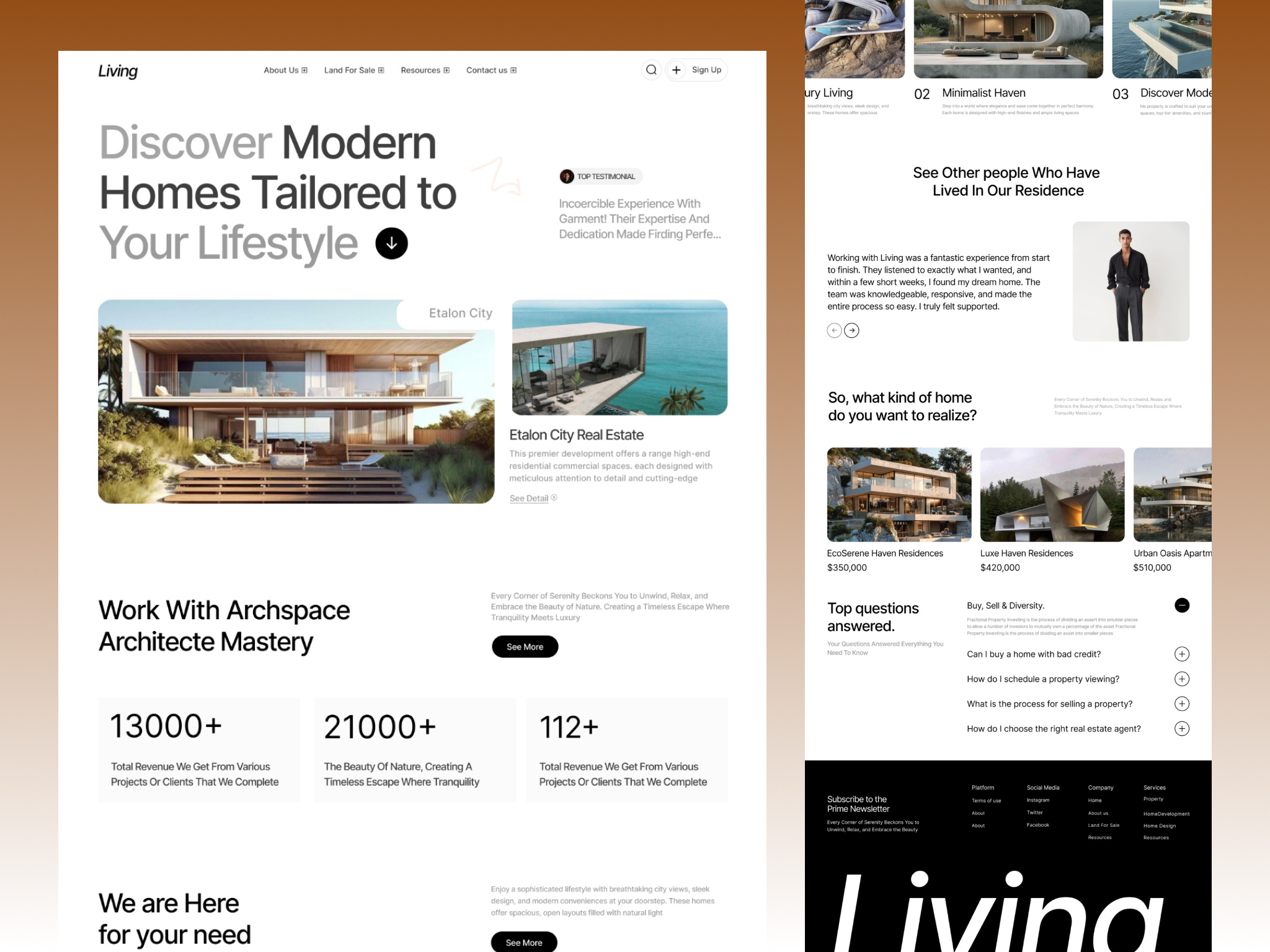 Real Estate Landing Page 3d agency animation app branding design e commerce flat graphic design icon illustration logo minimal motion graphics typography ui ux vector web website