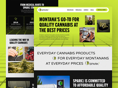 Spark1 bright design neon retro ui ux web design website design