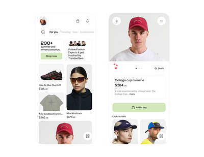 Minimal Fashion E-Commerce App — Clothing Store Concept appdesign application design cleandesign clothingstore design ecommerce fashionapp home inspiration interface minimalui mobiledesign product design shop shoppingapp store ui