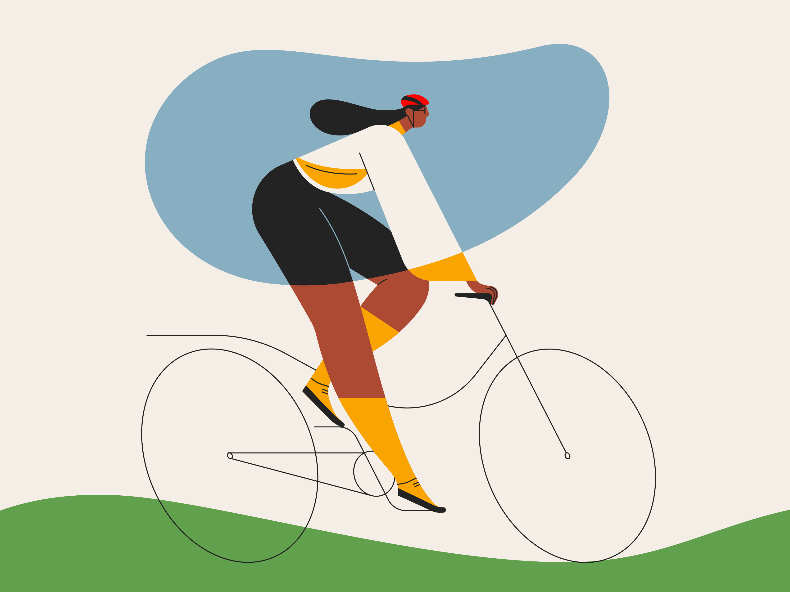 Vector Illustrations 2d activity application bicycle branding character characters design flat food illustration graphic design illustration illustrator park people poster shape sport vector web design