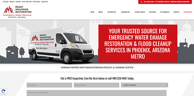 Water Damage Restoration Web Design web design wordpress