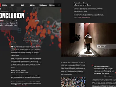 Epidemics that didn't happen visual design