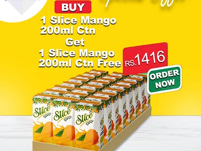 Hot Deal Alert! 🚨 Buy 1 Get 1 Free on Slice Mango at HOME PLUS adobe photoshop branding design graphic design post post deisgn social media post design