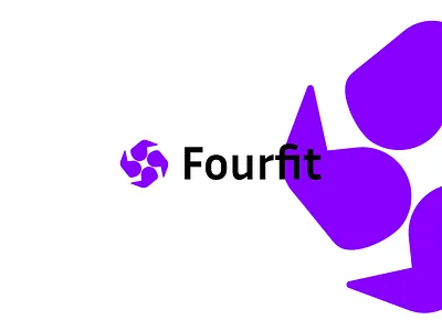 Fourfit fitness logo| gym logo brand identity branding branding design fitness logo gym logo healthcare logo logo design minimal logo visual identity