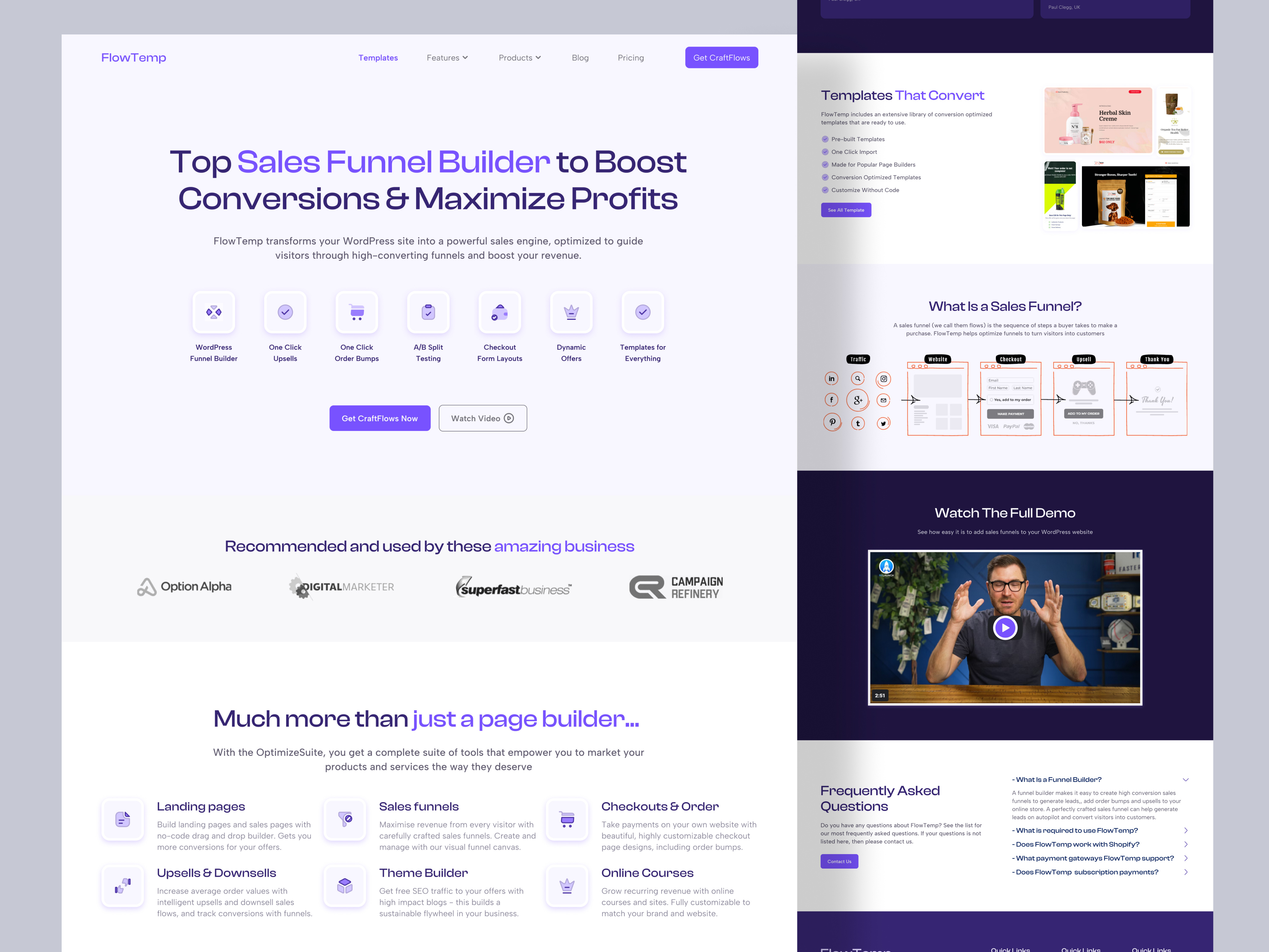 Example of Landing Page/Web Design