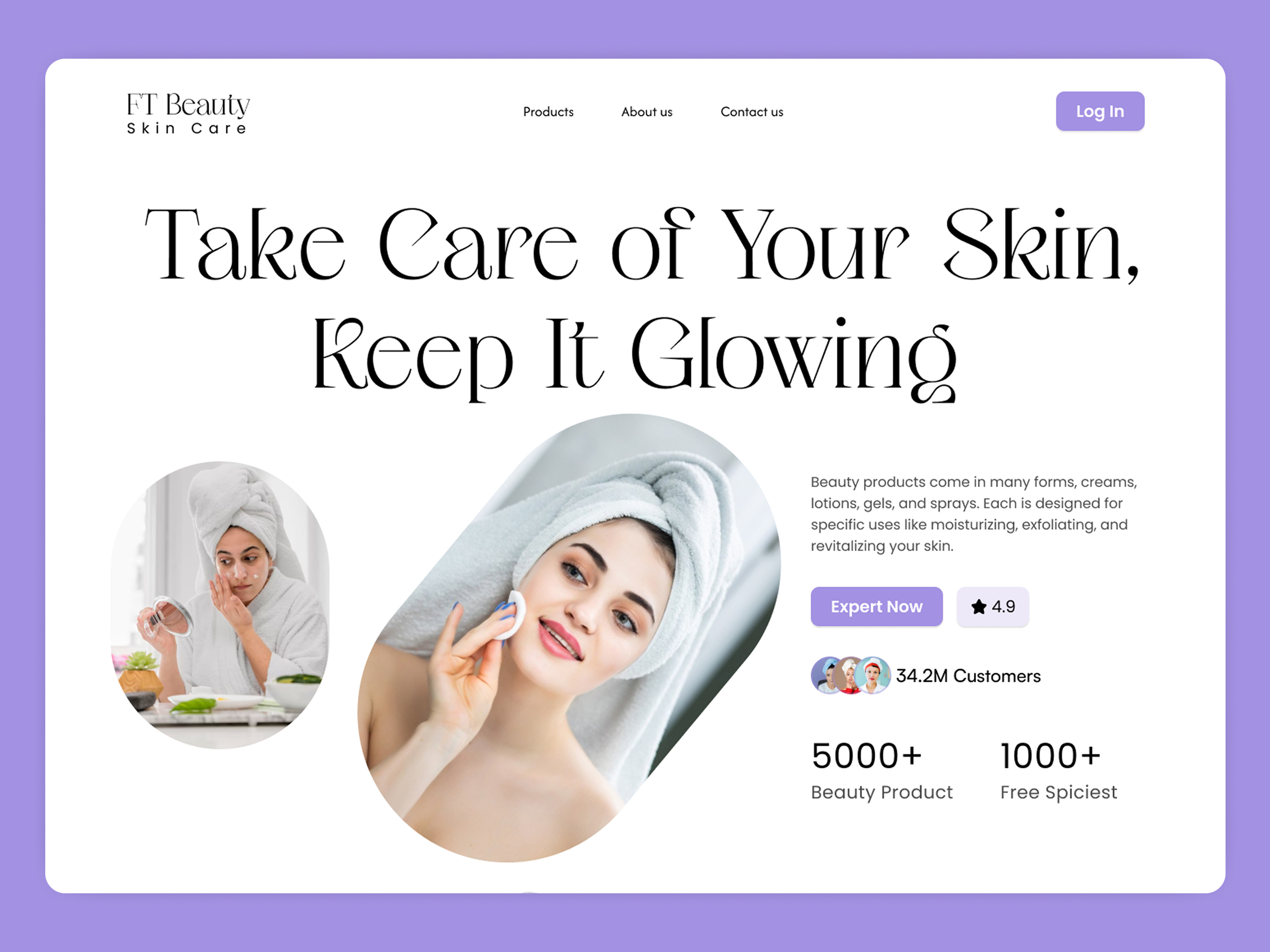 Skin Care Beauty Website antdesk beauty beauty products beauty shop beauty website cosmetic cosmetic shop cosmetic website dermatology ecommerce ecommerce website efatuix hospital landing page design makeup skin care skincare skincare design skincare ecommerce web design