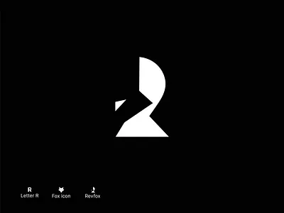 Revfox Logo, R Letter Logo design. abstract logo brand identity branding business logo design fox logo icon logo logo design logo designer logo type minimalist modern logo print r letter symbol tech unique logo visual mark