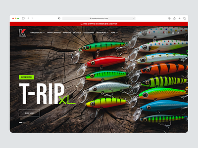 Bait and Tackle Shopify Store fishing store product page shopify shopify home page shopify rebrand shopify store