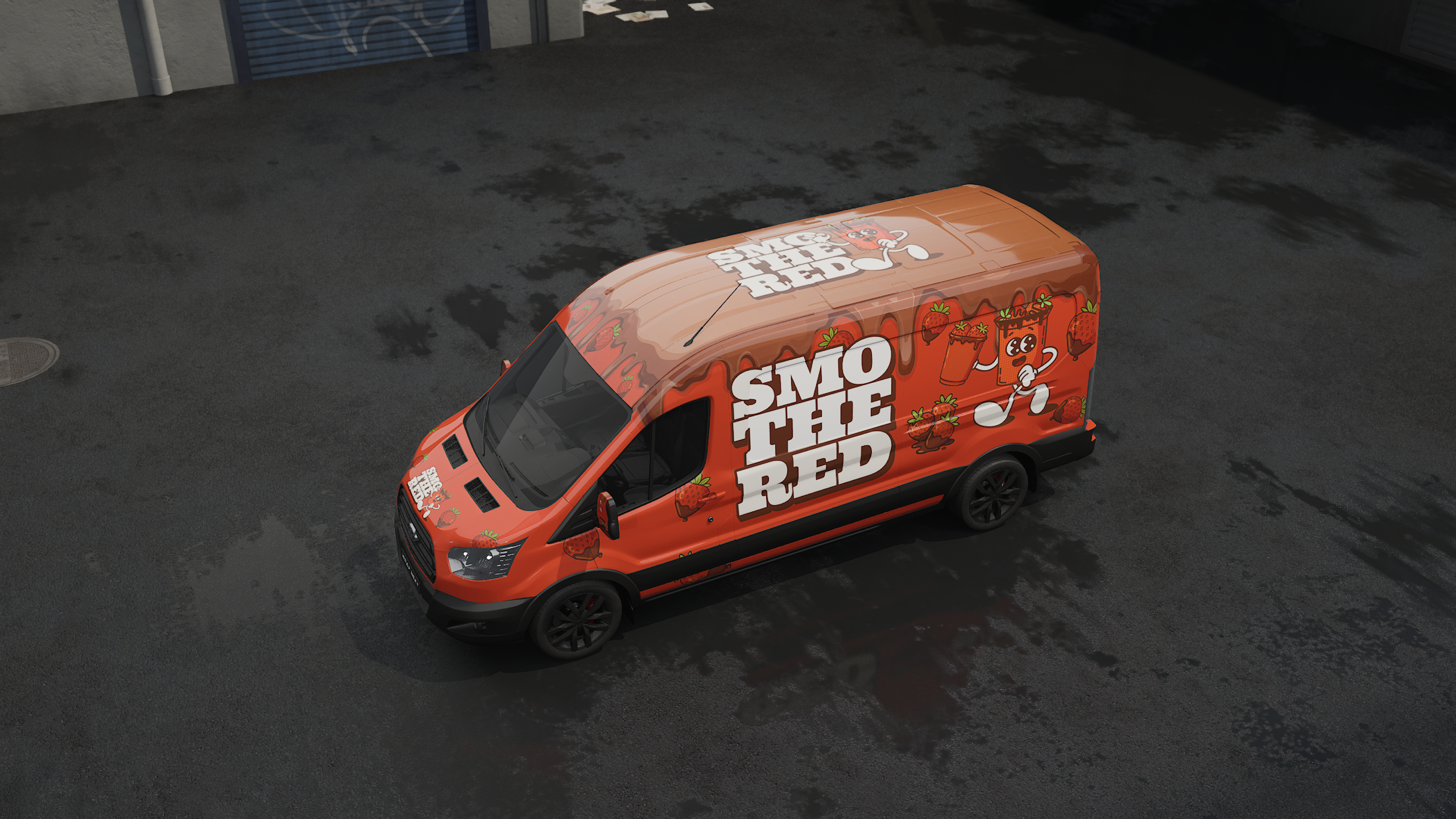 SMO THE RED Food Vehicle Wrap Design advertising branding car sticker car wrap decal fastfood design food cart trailer food company design food van wrap food vehicle wrap foodcart restuarent car wrap signage street food cart truck wrap van wrap vehicle branding vehicle wrap vinyl wrap design