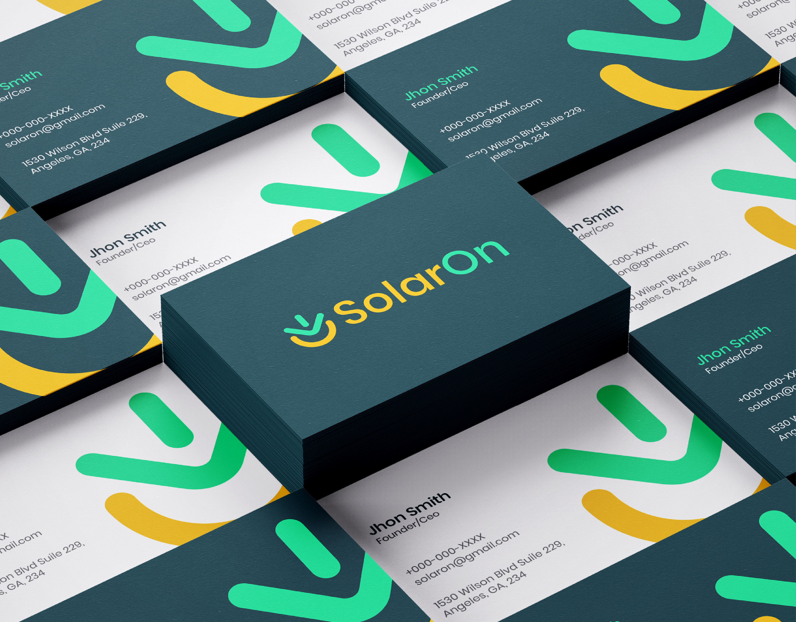 Solar on - Logo design, Brand Identity brand identity brand logo branding company logo eco logo graphic design green energy logo design logo redesign minimal logo modern solar logo monogram logo power logo renewable logo software logo solar energy logo solar logo solar panel logo visual identity