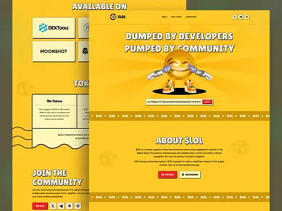 Meme coin website / $LOL ai casino crypto crypto meme website elon exchange inu meme meme coin meme coin landing page meme landing page meme token meme website memecoin website nft pepe ui