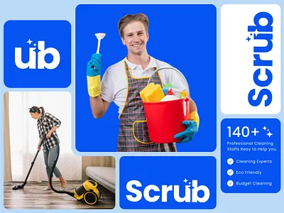 Scrub brand guideline branding branding identity brandmark clean cleaning cleaning logo design graphic design homeware illustration laundry logo logo design logo designer logo type ui vector wordmark