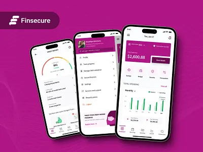 Payment App (Finsecure) app design design mobile design product design ui user experience design user interface design ux