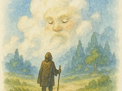 Mysterious sun sun gpt aiillustation