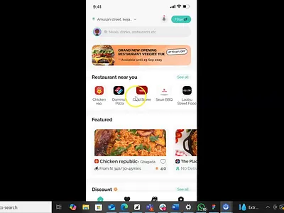 Restaurant Marketplace app interaction mobile restaurant ui vendor