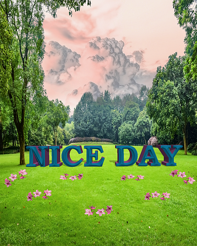 Photo Edit creative design garden graphic design photo photoshop visual design