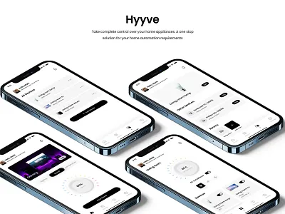 Home automation app (Hyyve) app design design home automatio app mobile design product design ui user experience design user interface design ux