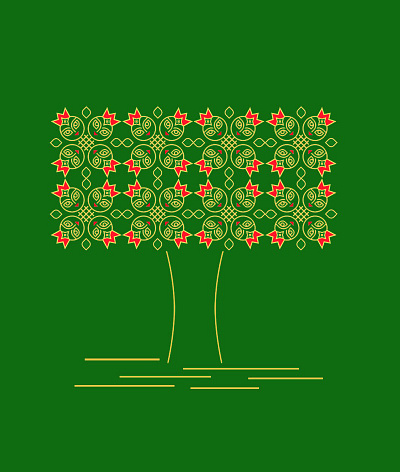 Pattern design for narbela bread house