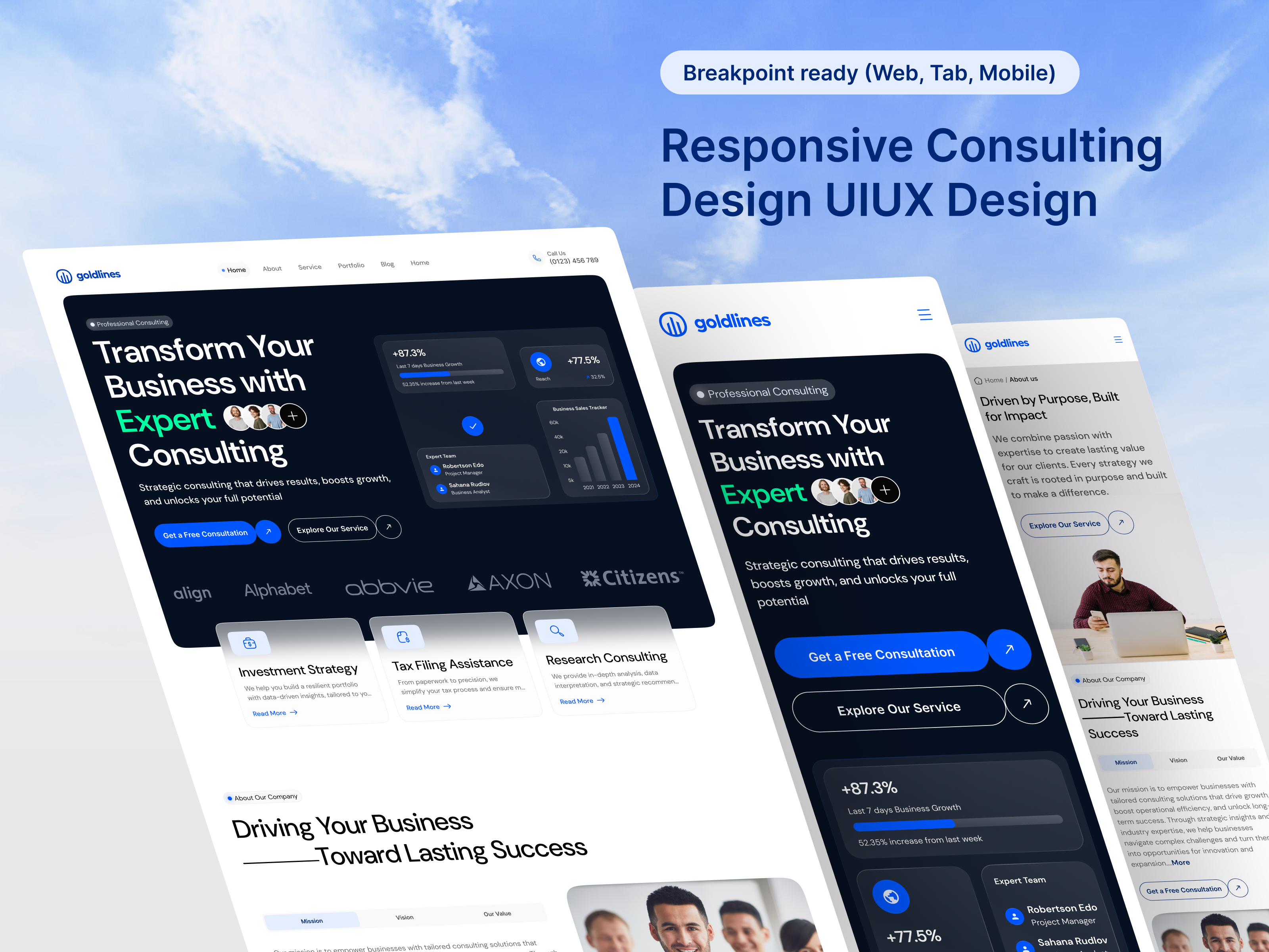 Example of Responsive Landing Page Design