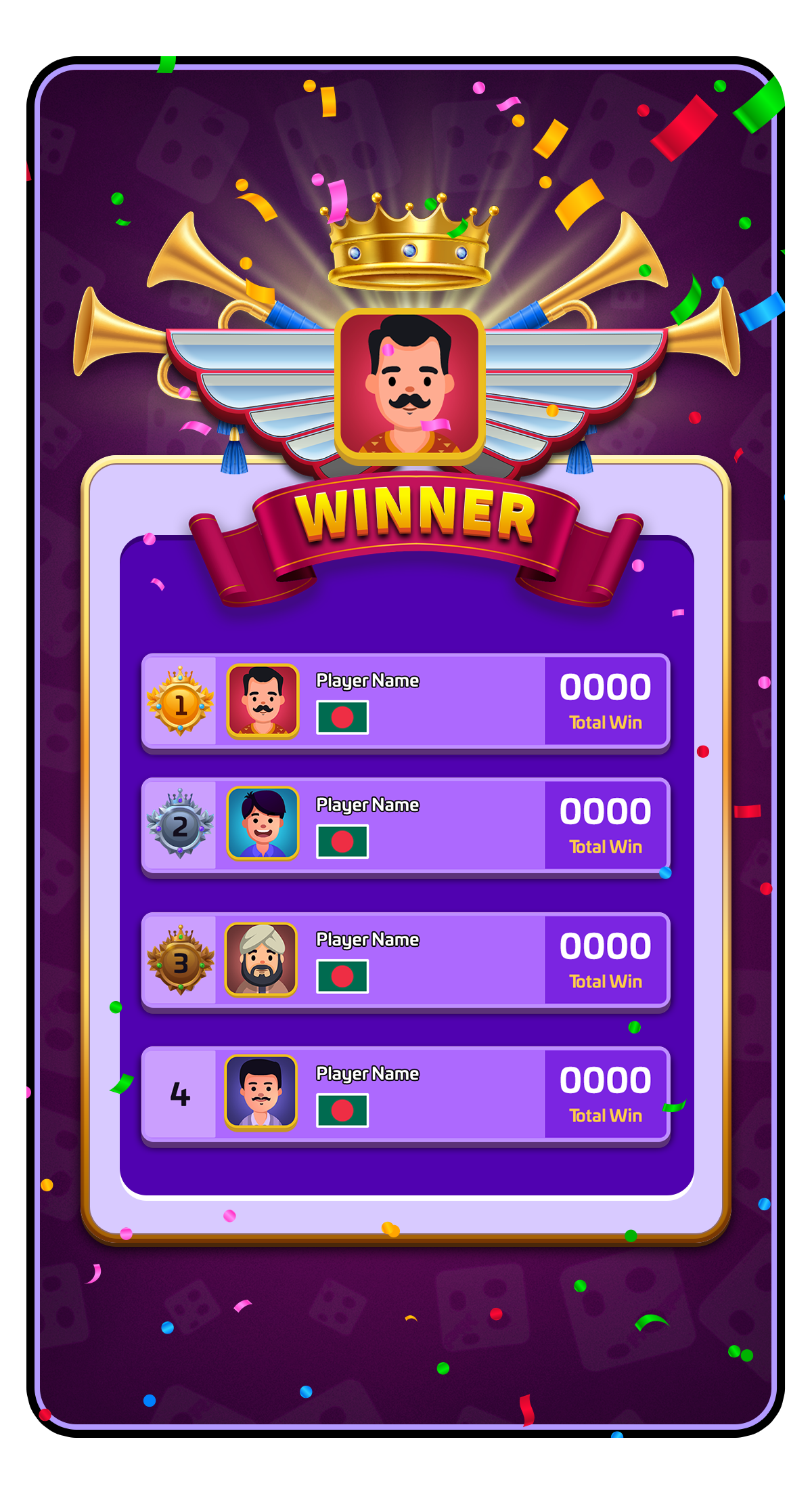 Winning Screen concept art design game design game ui illustration ui