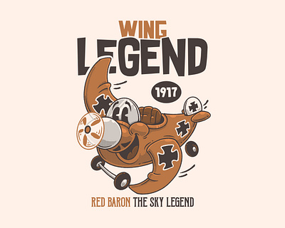 WING LEGEND aircraft airplanes apparel art artwork branding cartoon character clothing design drawing graphic design illustration tshirt vintage wing