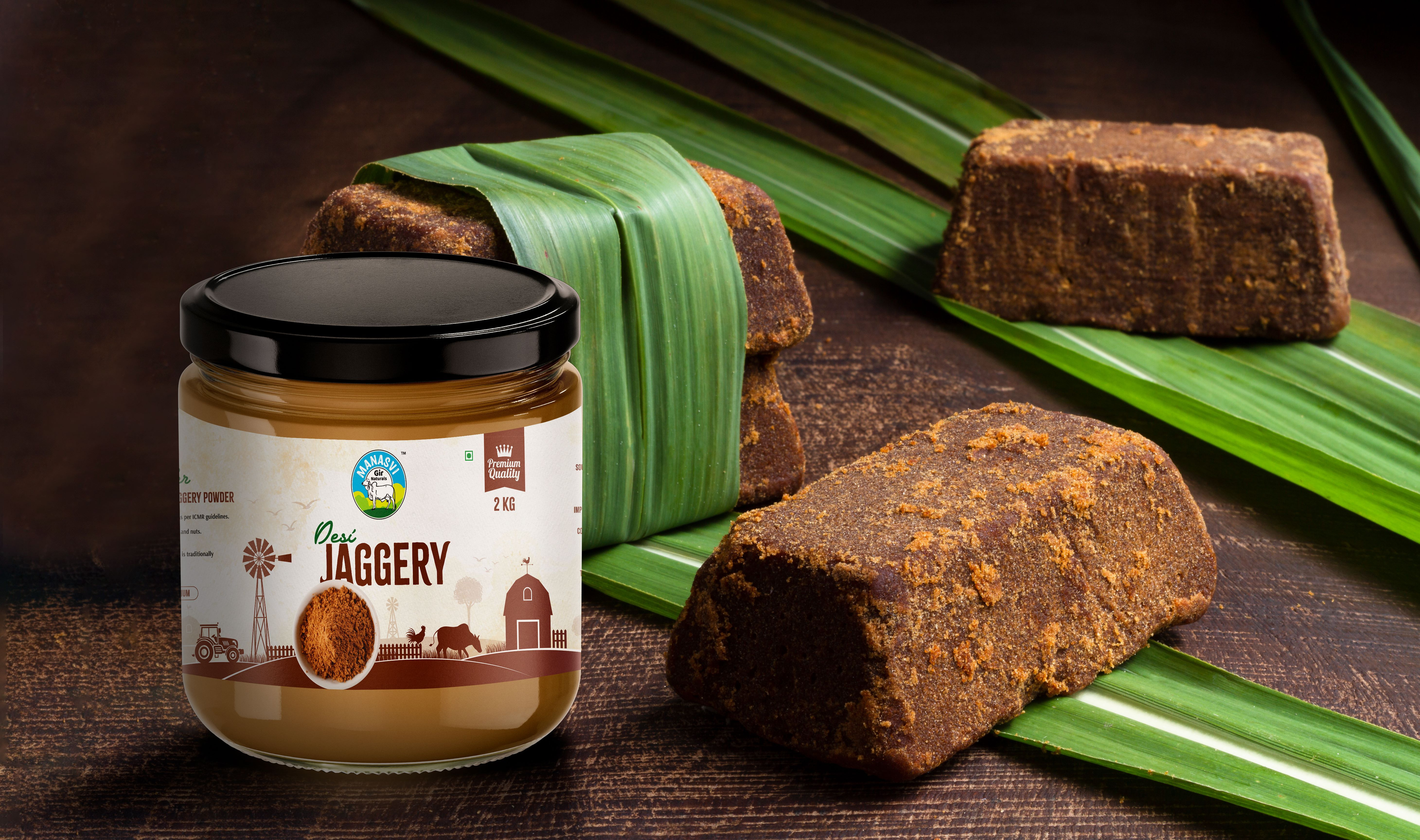 Jaggery & Ghee Packaging Design branding graphic design logo motion graphics ui