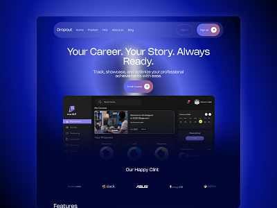 SaaS website design hero section design landing page design morden website design saas website design tandy design ui design website design