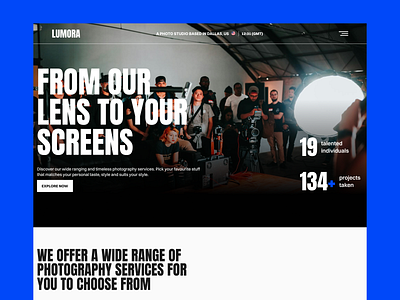 Photography Studio Portfolio Website Design and development agency framer photography portfolio studio template web design webflow website