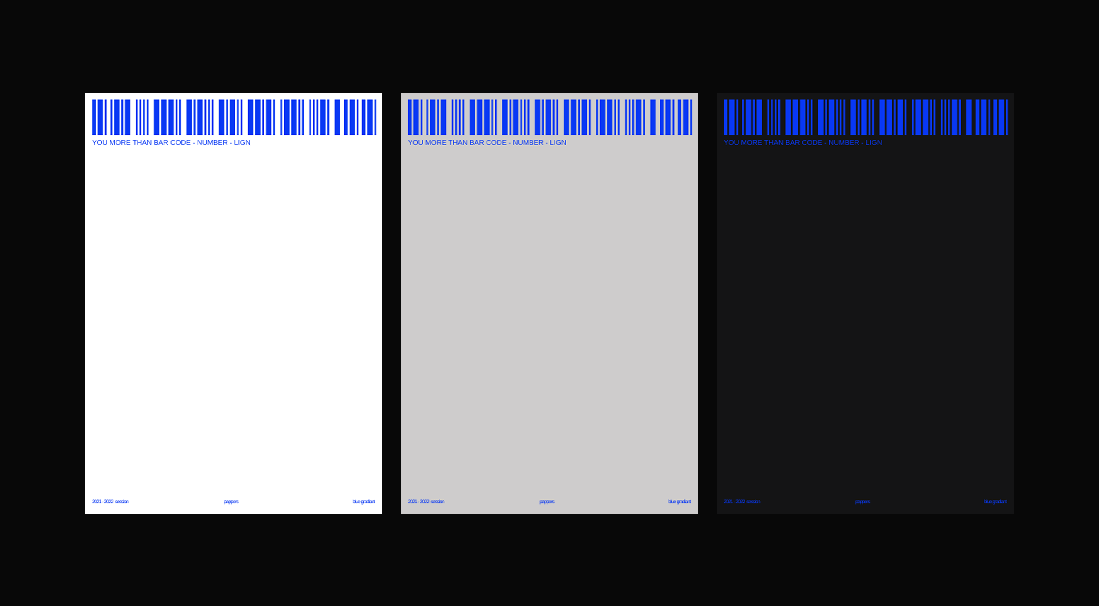 BAR CODE FLYERS blue design flyers graphic design poster design