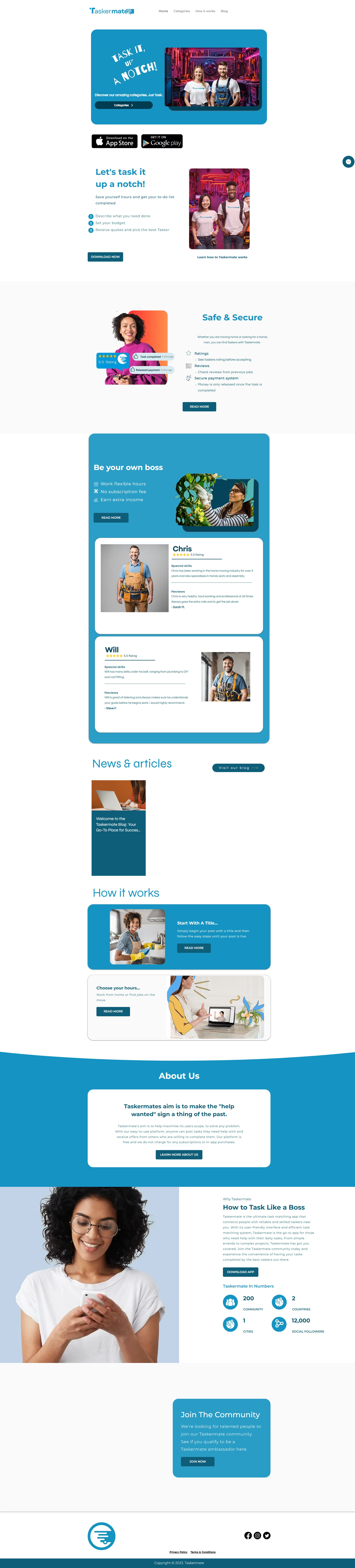 Wix Landing Page Designed for Taskermate landing page wix design wix landing page wix website wix website design
