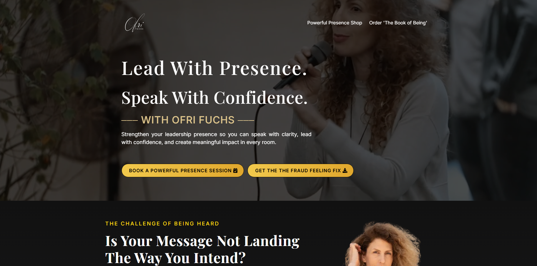 Ofri Fuchs — Public Speaker Website | Wix Website Design landing page personal branding speaker website ui ui design ux ux design web design wix wix design wix designer wix developer wix expert wix landing wix redesign wix web design wix website wix website design wix website redesign