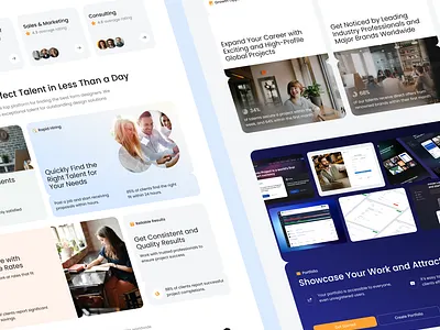 Website for SaaS Platform website layout